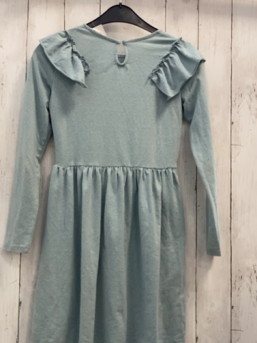 H&M  Kleid  Gr. 146  mint mit Glitzer Rüschen 