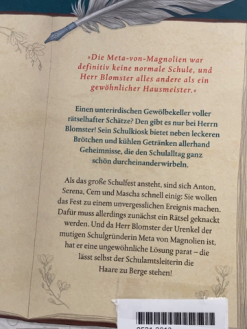   Buch Der fabelhafte Herr Blomster Ein Schulkiosk voller Geheimnisse 