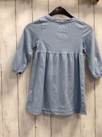 H&M  Kleid  Gr. 98  hellblau Kaninchen Meerschweinchen