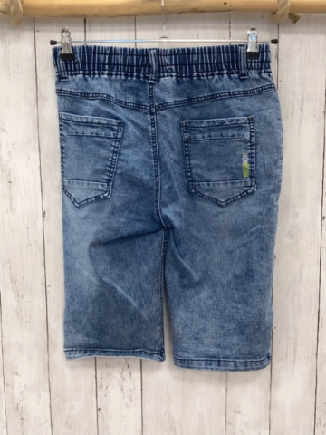   Shorts Gr. 182/188  blau Jeans schwarz hellgrüne Reißverschlüsse 