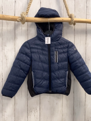 Michael Kors  Winterjacke  Gr. 104  blau schwarz Kapuze schwarzes Fleecefutter 