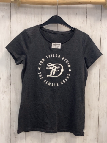 Tom Tailor  T-Shirt  Gr. 152  grau weiße Schrift 