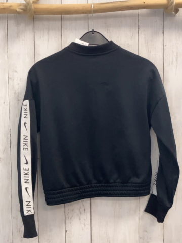 Nike  Joggingjacke  Gr. 146  schwarz weißes Band an den Ärmeln mit Schrift 