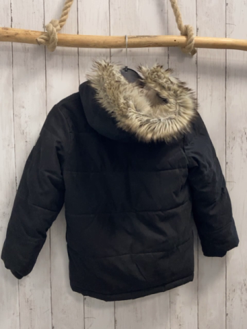 Abercrombie  Winterjacke  Gr. 116  schwarz Kapuze mit Fellbund 