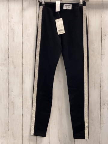 neu  Jeggings  Gr. 152  schwarz silber Glitzerband seitlich t NP 19,99 € 