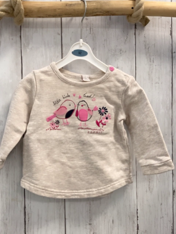 esprit Pullover Gr. 62  beige Vögel