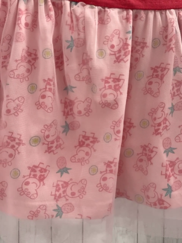 Peppa Pig  Rock  Gr. 110  rosa Tüllüberrock 