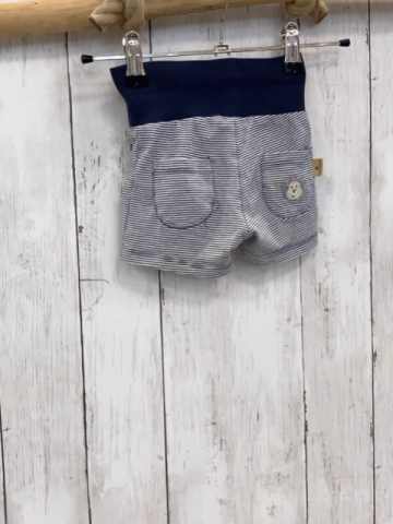 Bellybutton  Shorts  Gr. 62  grau blaue Streifen blauer Bund 