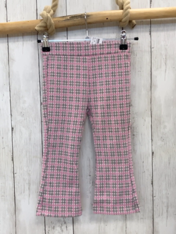 I Do  Leggings  Gr. 92  weiß grau rosa kariert 