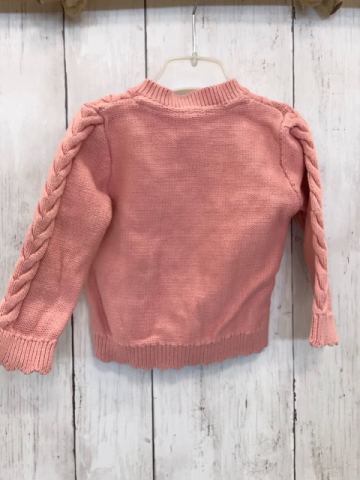   Strickjacke  Gr. 80  rosa Zöpfe 