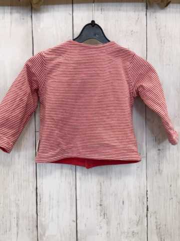 Steiff  Sweatjacke  Gr. 68  rot weiße Striefen