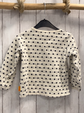 Steiff  Pullover  Gr. 92  creme schwarze Punkte Bärenkopf 