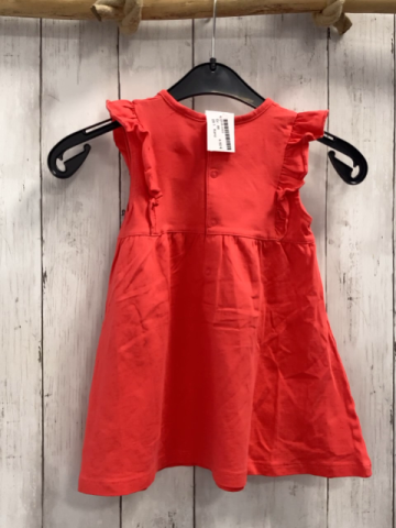 Kanz  Kleid  Gr. 86  rot Rüsschen Schrift 