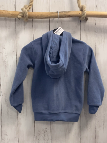 Steiff  Fleecejacke  Gr. 110  lila Kapuze hellblauer Bund mit Blättern 