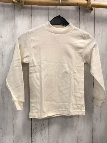   Langarmmshirt  Gr. 128  creme 