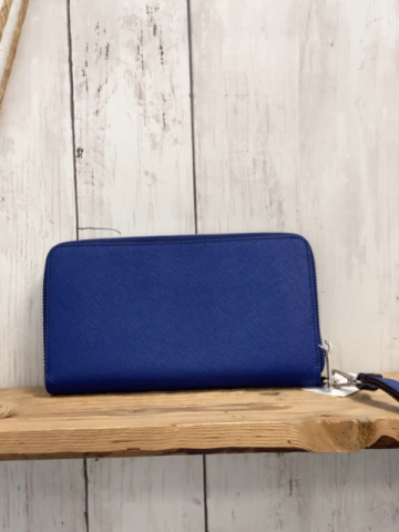 Michael Kors Portmonee blau silber Schrift