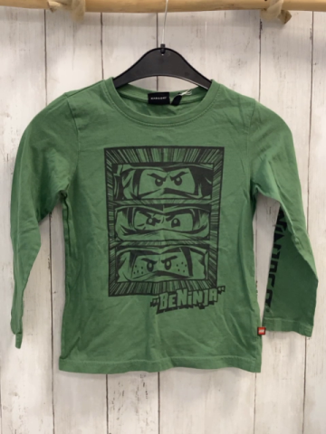 Lego  Langarmshirt  Gr. 122  grün schwarz Ninjago 
