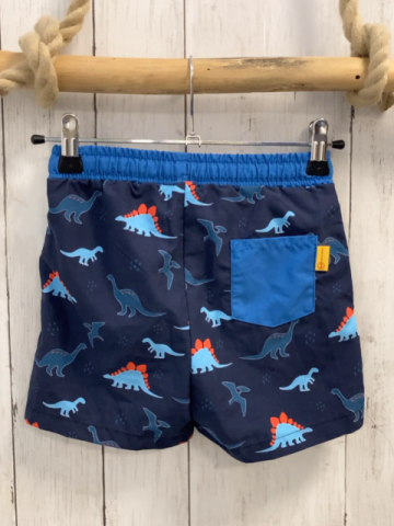 Steiff  Badeshorts  Gr. 116  blau bunte Dinos 