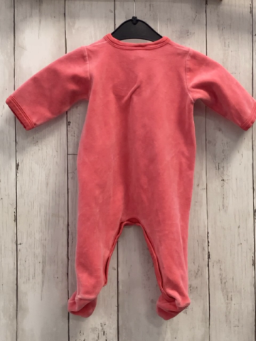 Petit Bateau  Schlafanzug  Gr. 62  hellrot Nicky 
