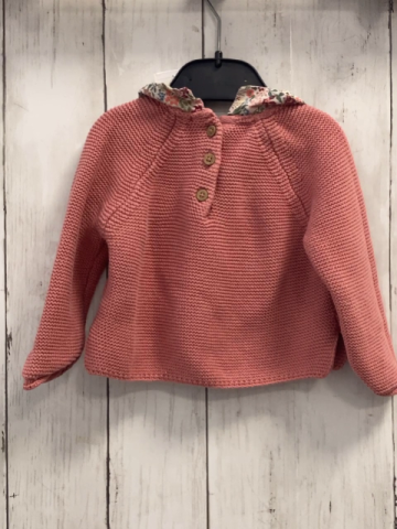 Next  Pullover  Gr. 68  altrosa Strick weißer Kragen mit Blumen 