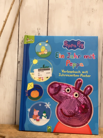  Buch Ein Jahr mit Peppa Vorlesebuch mit Jahreszeiten-Poster 