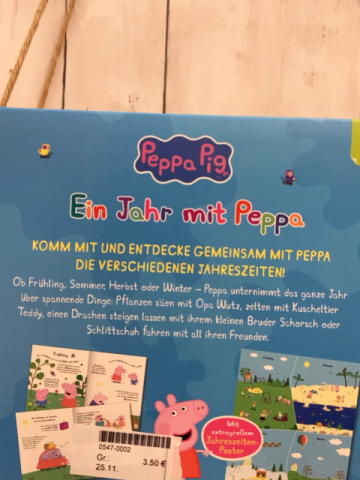  Buch Ein Jahr mit Peppa Vorlesebuch mit Jahreszeiten-Poster 
