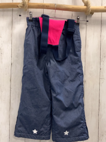  Skihose  Gr. 110  blau pink Futter 