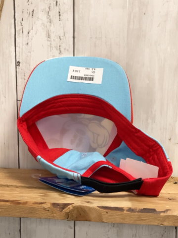 neu  Kappe 52cm  rot hellblau bunt Micky Mose 