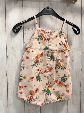Zara  Playsuit Gr. 92  rosa bunte Blumen 