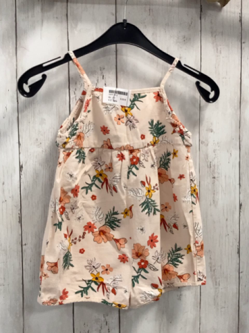 Zara  Playsuit Gr. 92  rosa bunte Blumen 