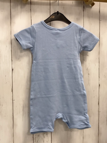   Playsuit Gr. 86  hellblau rotes Superman Zeichen weiße Schrift 