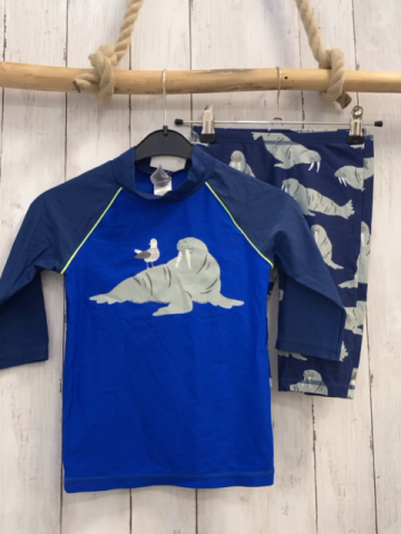 2tlg Mini Boden  UV-Schutzset  Gr. 110  blau Walrösser 