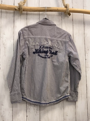 S´Oliver  Hemd  Gr. 128  blau weiß kariert 