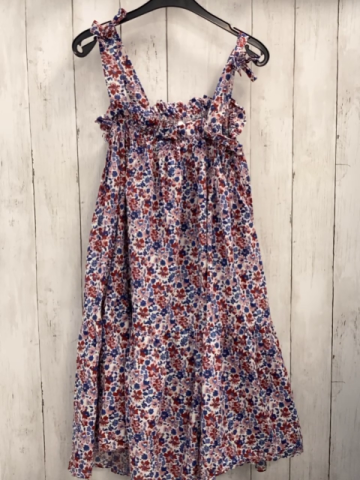 Next  Kleid  Gr. 152  weiß blau rosa rot Blumen 