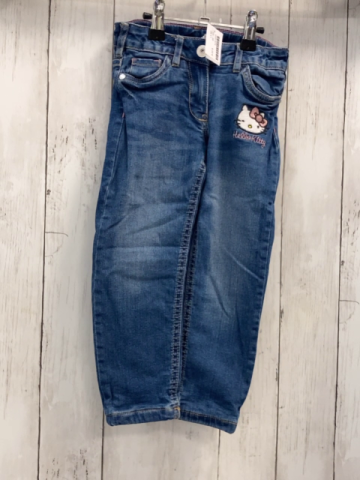   Hose  Gr. 98  blau Jeans gefüttert Hello Kitty Bund verstellbar 