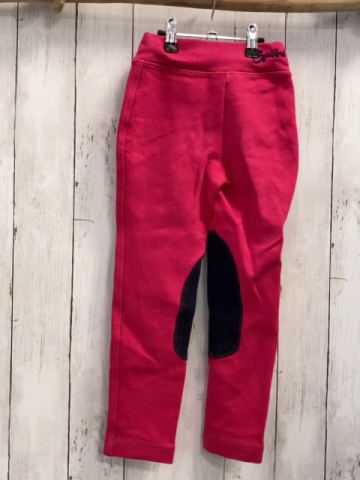 Equilibre  Reitleggings  Gr. 116  pink schwarze Aufnäher