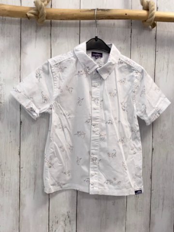 Sergent Major  Sommerhemd  Gr. 104  weiß bunte Tiere 