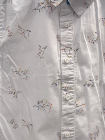 Sergent Major  Sommerhemd  Gr. 104  weiß bunte Tiere 