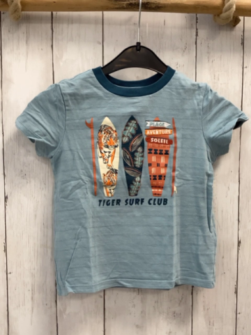 Sergent Major  T-Shirt  Gr. 104  mint bunte Surfbretter Schrift petrol Bund 