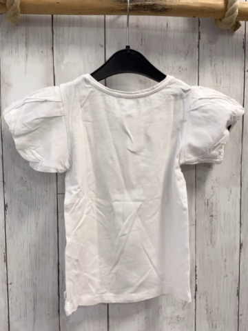 Okaidi  T-Shirt  Gr. 104  weiß Muschel mit Pailetten