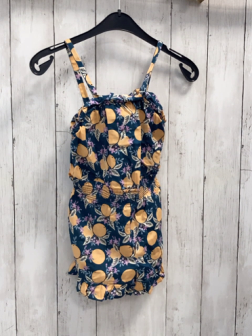 Sergent Major  Playsuit  Gr. 116  petrol Oragen bunte Blätter 