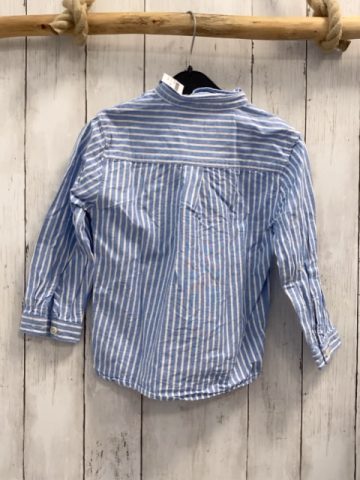 Zara  Hemd  Gr. 110  hellblau weiße Streifen 