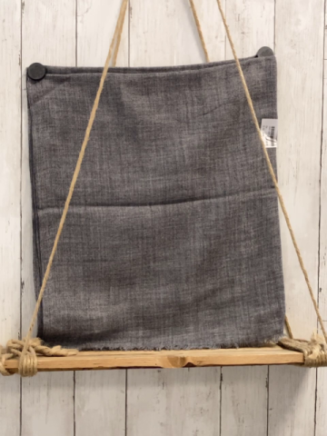 neu  Schaltuch  grau Herzen aus silb beige altrosa Steinen 