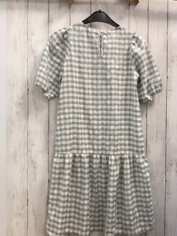 Name it  Kleid  Gr. 146  hellgrau weiß kariert 