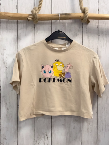 H&M  T-Shirt  Gr. 146/152  beige Pokemons