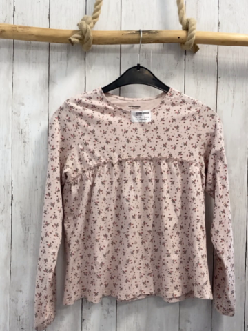 Vertbaudet  Langarmshirt  Gr. 152  rosa Blumen 