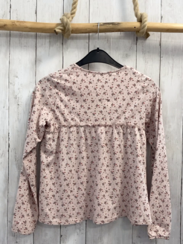 Vertbaudet  Langarmshirt  Gr. 152  rosa Blumen 