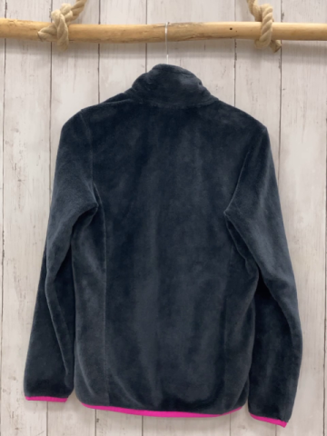 CMP  Plüschjacke  Gr. 152  grau pink Bund + Reißverschlüsse 