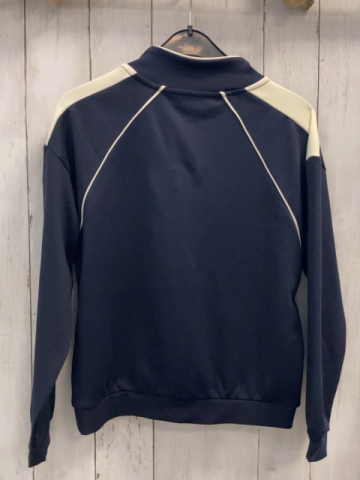 H&M Sportshirt lang  Gr. 134  blau beige Schultern + Bund 