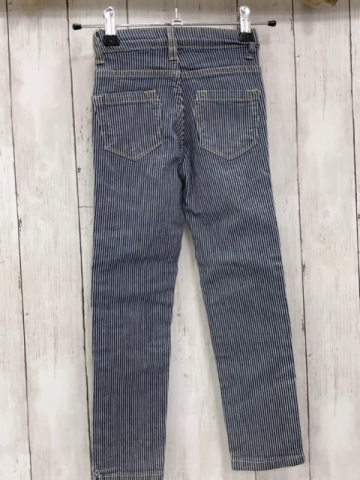 neu  Hose  Gr. 110  blau weiße Streifen Jeans Bund verstellbar 